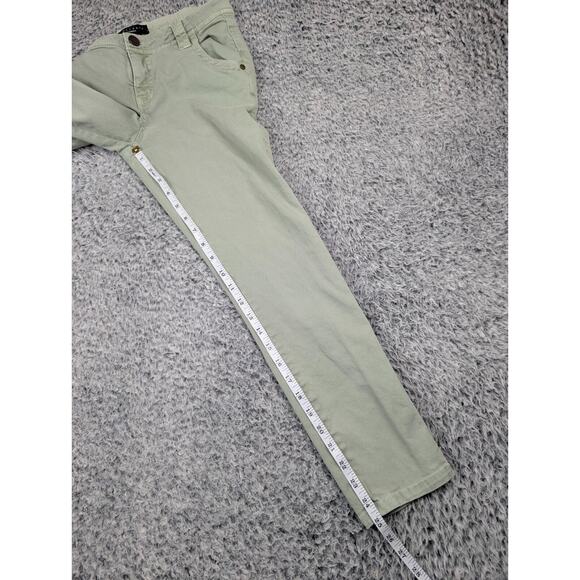 Sanctuary Pants Women 27 Green Chino Casual Preppy Flap Pockets Modern Straight - Picture 7 of 9